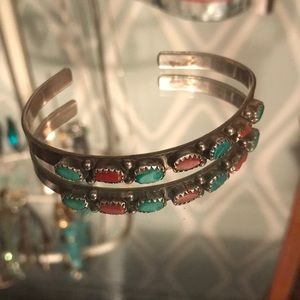 Sterling Silver Turquoise cuff bracelet